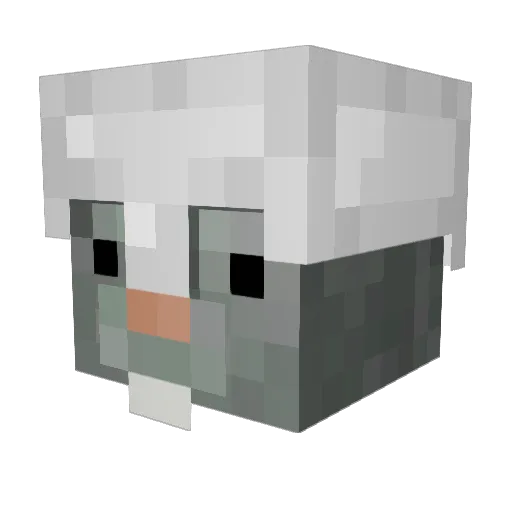 RodentMen Minecraft avatar head, 3D render