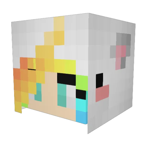 RodentsOralley Minecraft avatar head, 3D render