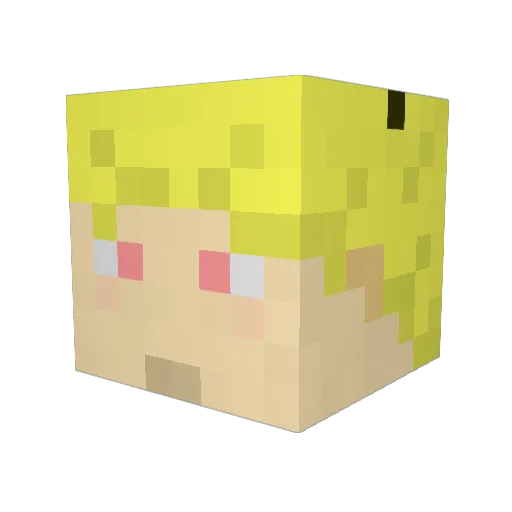 Roderick98 Minecraft avatar head, 3D render