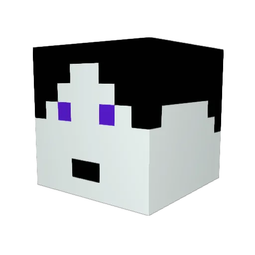 Roderik92 Minecraft avatar head, 3D render