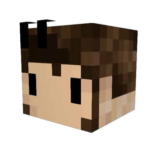 Rodfv77 Minecraft avatar head, 3D render