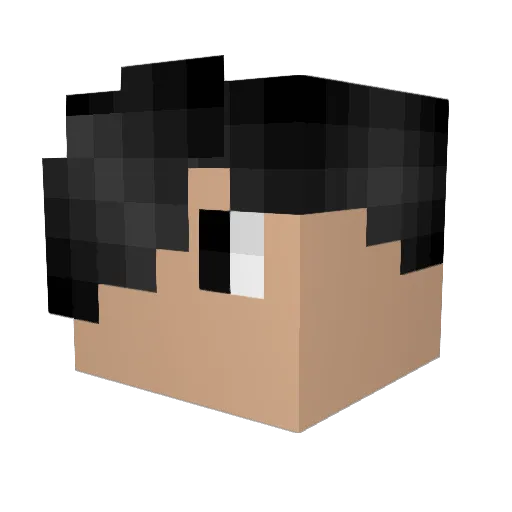 RodgerFuller Minecraft avatar head, 3D render