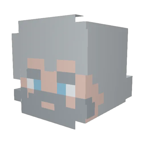 Rodich228 Minecraft avatar head, 3D render