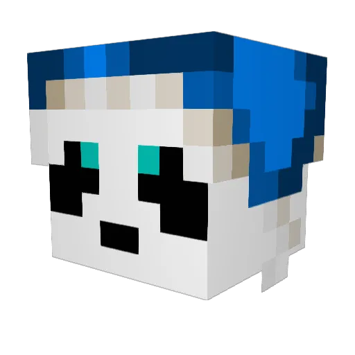 RodieGamer Minecraft avatar head, 3D render