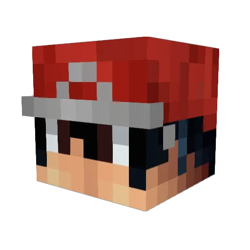 Rodimuuus Minecraft avatar head, 3D render