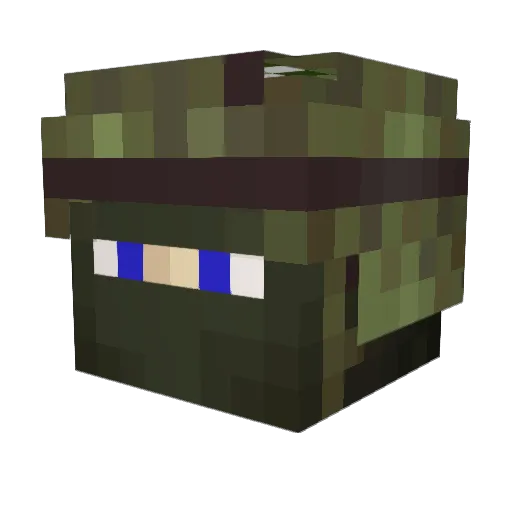 Rodionqq Minecraft avatar head, 3D render