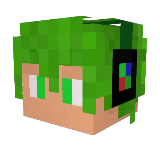 Rodo0666 Minecraft avatar head, 3D render