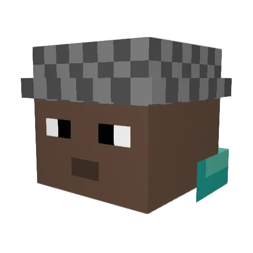 RodolfoRitler Minecraft avatar head, 3D render