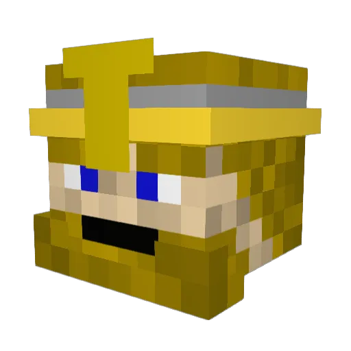 Rodox Minecraft avatar head, 3D render