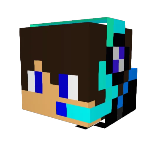 Rodr000 Minecraft avatar head, 3D render