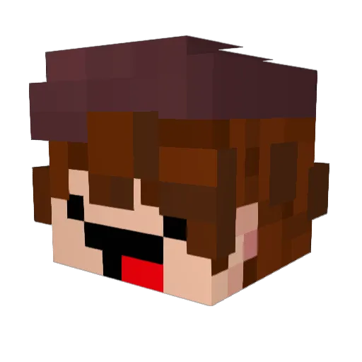 Rodrex05 Minecraft avatar head, 3D render