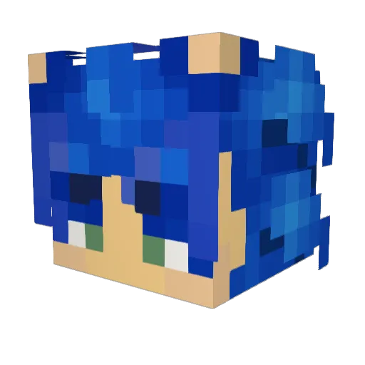 Rodri2002 Minecraft avatar head, 3D render