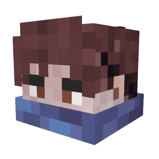 Rodri_B Minecraft avatar head, 3D render