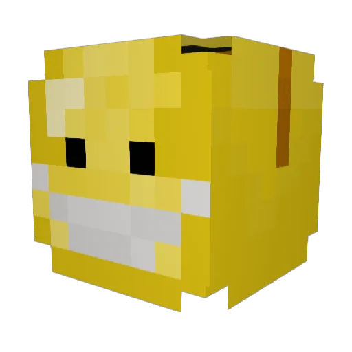 Rodrigo01 Minecraft avatar head, 3D render