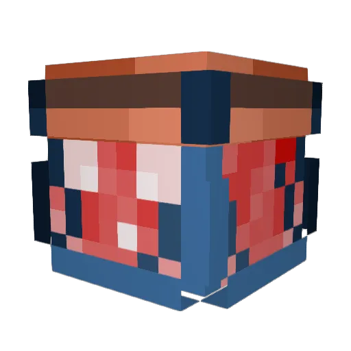 Rodrigo1433 Minecraft avatar head, 3D render