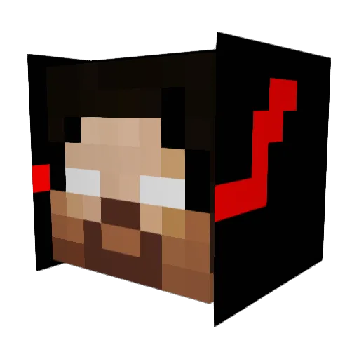 Rodrigo1456 Minecraft avatar head, 3D render