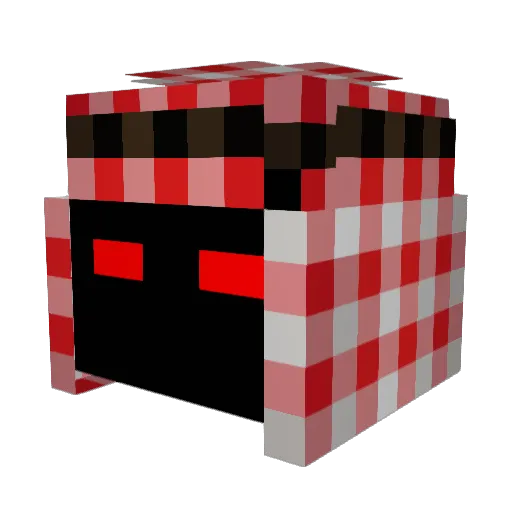RodrigoEv Minecraft avatar head, 3D render