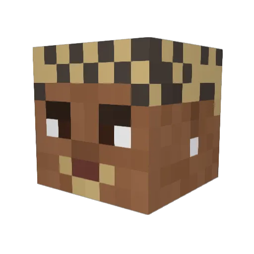 RodrigoMies Minecraft avatar head, 3D render
