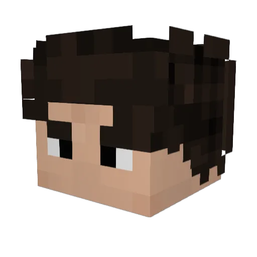 RodrigoPA Minecraft avatar head, 3D render
