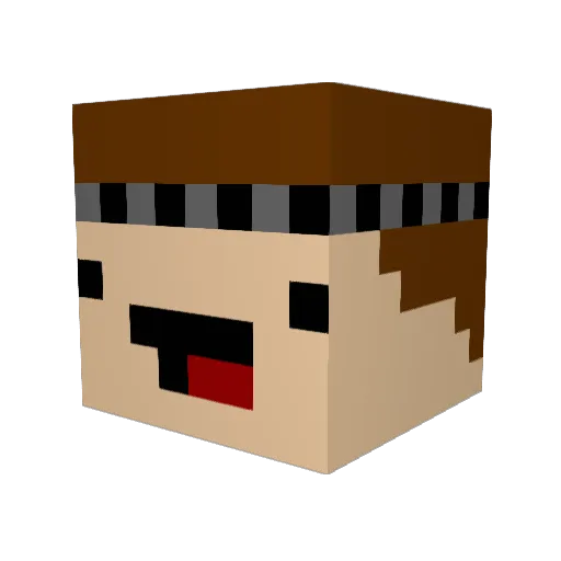 RodrigoZXMota Minecraft avatar head, 3D render