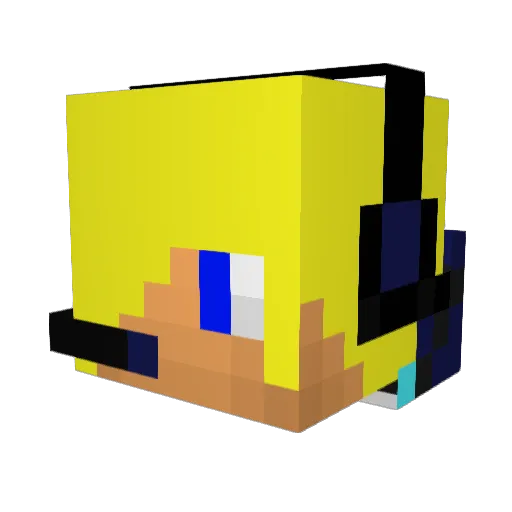 Rodrigomon_PT Minecraft avatar head, 3D render
