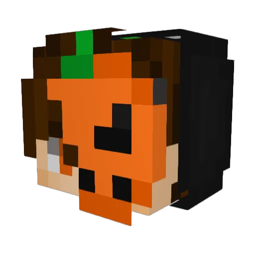 Rodrigopt12 Minecraft avatar head, 3D render
