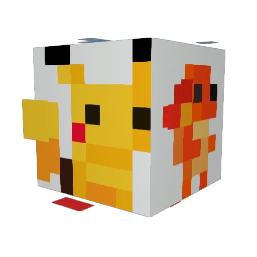 Rodrikat Minecraft avatar head, 3D render