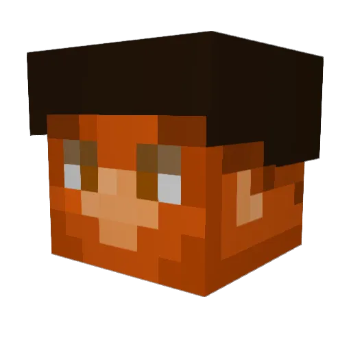 Rodrinm Minecraft avatar head, 3D render