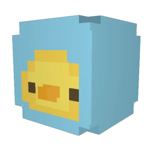 Rodripinturezco Minecraft avatar head, 3D render