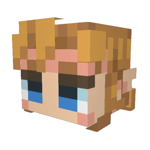 Rodrix06 Minecraft avatar head, 3D render