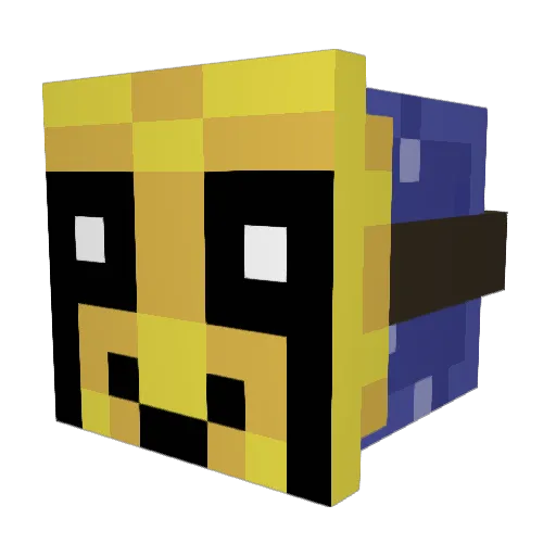 Rodros1Z Minecraft avatar head, 3D render