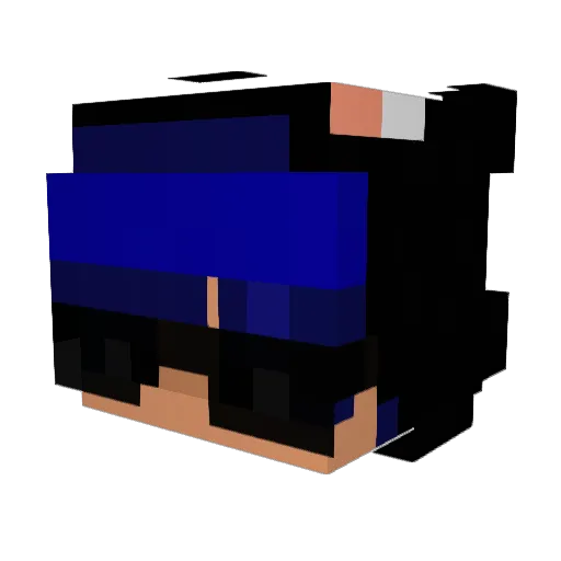 Rodru Minecraft avatar head, 3D render