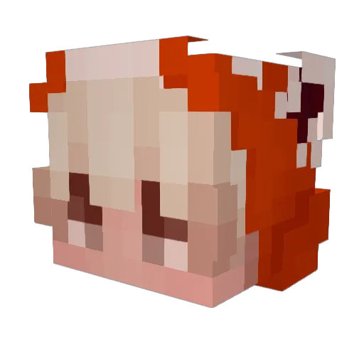 Rodsi Minecraft avatar head, 3D render