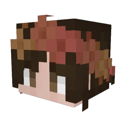Rodsord Minecraft avatar head, 3D render