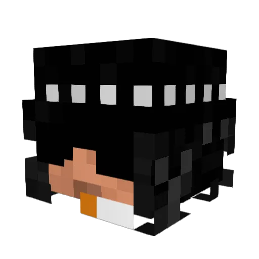 Rodssss Minecraft avatar head, 3D render