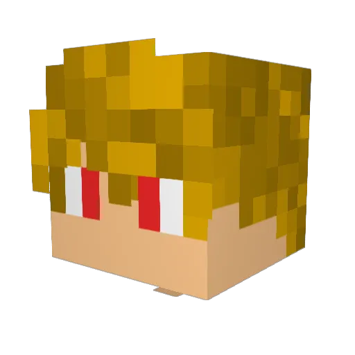 RodyGamer06 Minecraft avatar head, 3D render