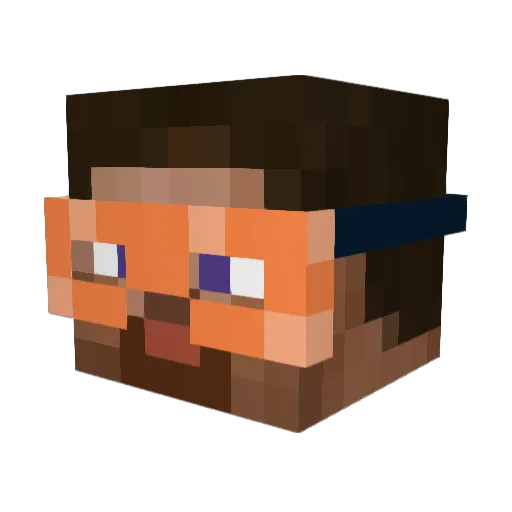 Rodzyne_ Minecraft avatar head, 3D render