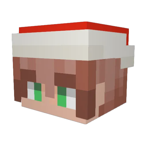 Roebiiii Minecraft avatar head, 3D render