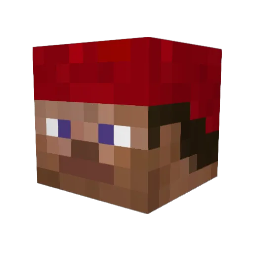 Roeder2033 Minecraft avatar head, 3D render