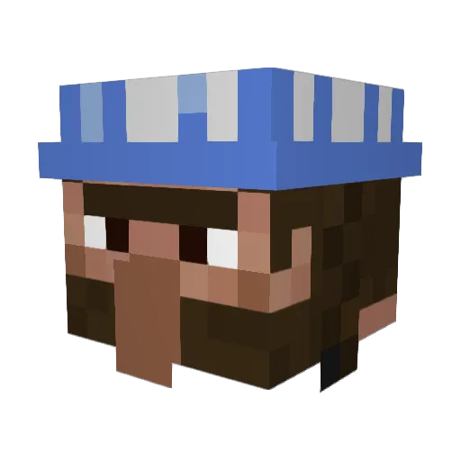 Roee102 Minecraft avatar head, 3D render