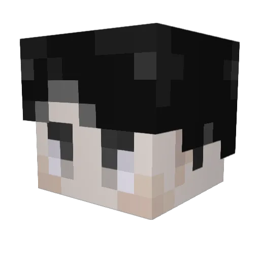 Roegadyn Minecraft avatar head, 3D render