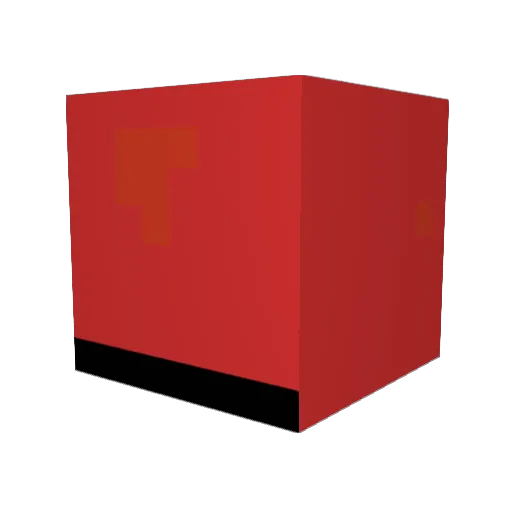 Roei_King Minecraft avatar head, 3D render