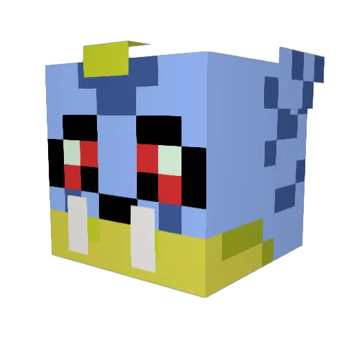 Roel_Lemur Minecraft avatar head, 3D render