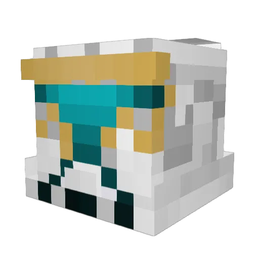 Roenich Minecraft avatar head, 3D render