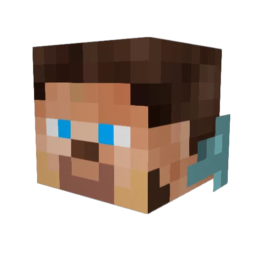 Roessler07 Minecraft avatar head, 3D render