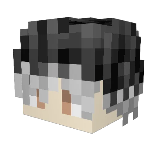 Roestur Minecraft avatar head, 3D render