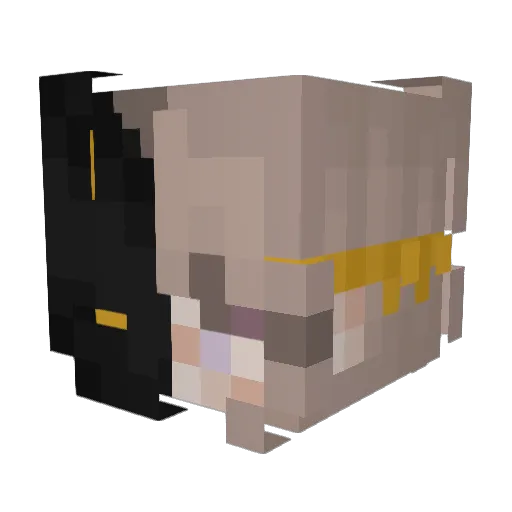 Roexen Minecraft avatar head, 3D render