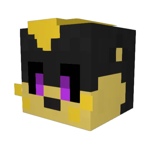 RoffaUwU Minecraft avatar head, 3D render