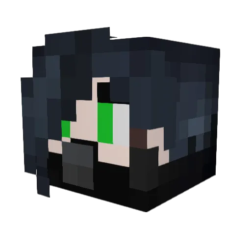 RoffeRuflare Minecraft avatar head, 3D render
