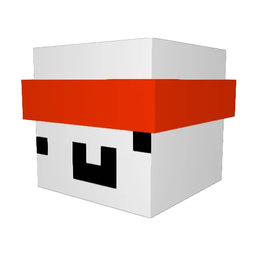 Roffersin Minecraft avatar head, 3D render